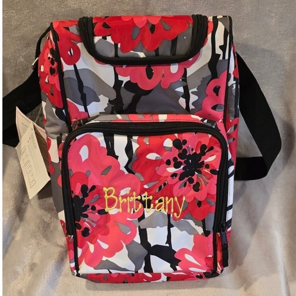 Thirty-One Pack n' Pour Thermal Set Insulated‎ Lunch Bag Floral "Brittany"